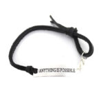 Anything Possible Leather Bracelet