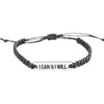 I Can & I Will Cord Bracelet