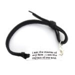 I'm the Master of My Fate Leather Bracelet