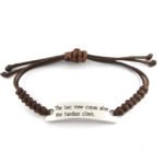 The Best View Comes After Hardest Climb Brown Cord Bracelet