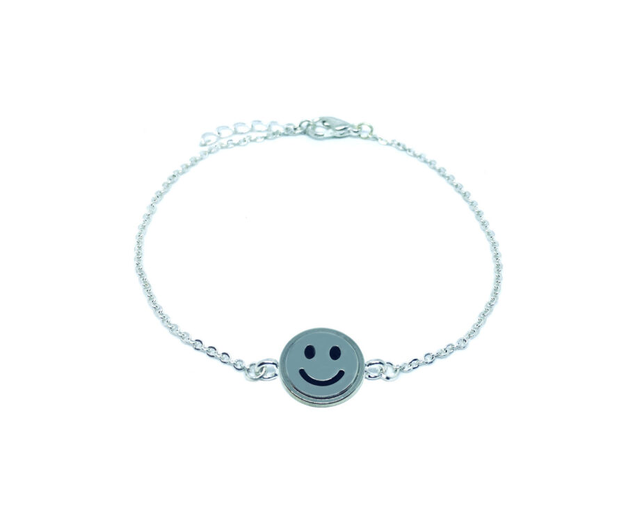 Smiley Charm Chain Bracelet