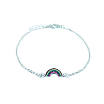 Enamel Rainbow Chain Bracelet