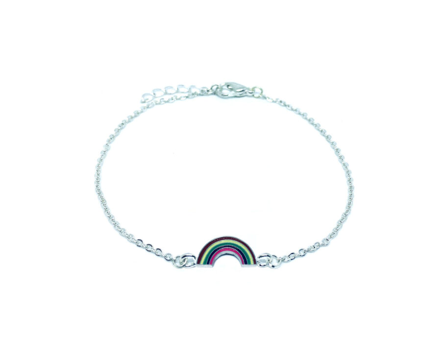 Enamel Rainbow Chain Bracelet