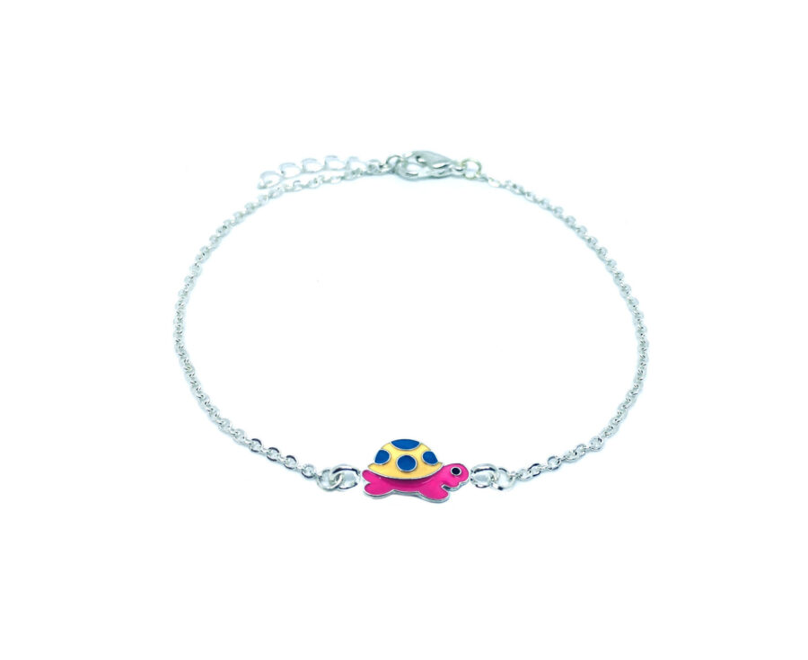 Enamel Turtle Chain Bracelet 