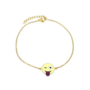 Enamel Emoji Charm Chain Bracelet