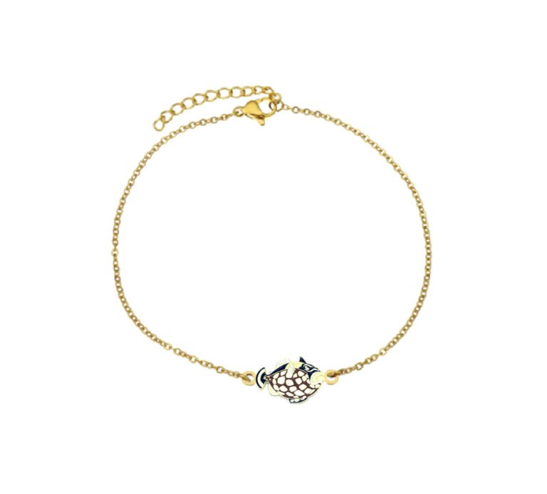 Enamel Fish Chain Bracelet
