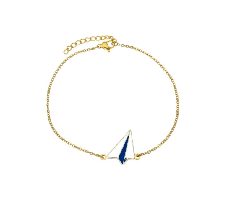 Airplane Gold plated Chain Bracelet