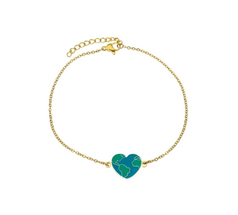 Enamel Earth Chain Bracelet