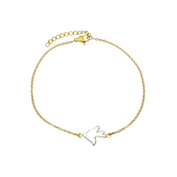 Dove Gold plated Chain Bracelet