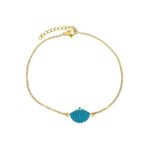 Enamel Shell Chain Bracelet
