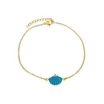 Enamel Shell Chain Bracelet