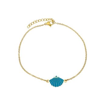 Enamel Shell Chain Bracelet