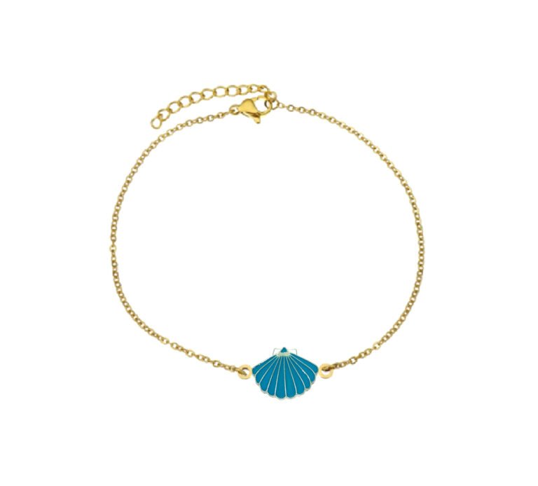 Enamel Shell Chain Bracelet