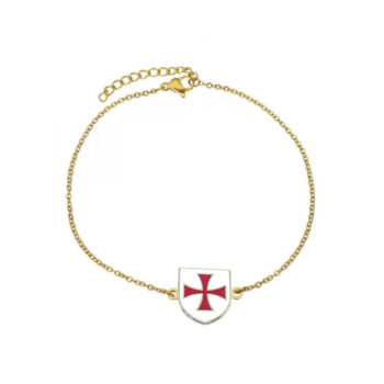 Enamel Cross Chain Bracelet