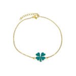 Shamrock Gold plated Chain Bracelet