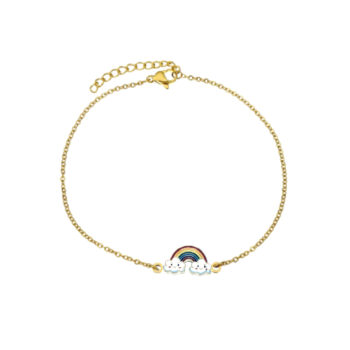 Rainbow Gold plated Chain Bracelet