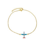 Airplane Gold plated Charm Chain Bracelet