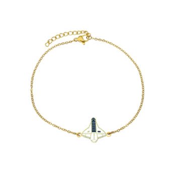 Space Shuttle Charm Chain Bracelet