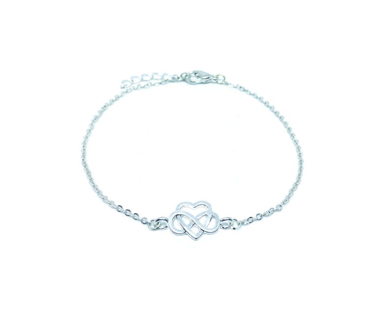 Heart Infinity Charm Chain Bracelet
