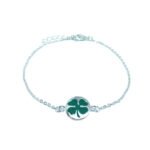 Shamrock Charm Chain Bracelet