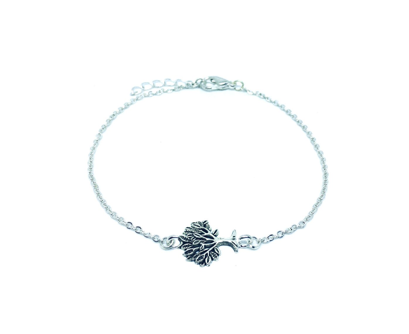 ZC-162.jpg Vintage Tree Charm Chain Bracelet