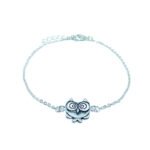 Antique Owl Charm Chain Bracelet
