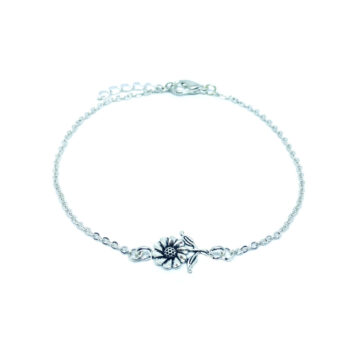 Sun Flower Charm Charm Chain Bracelet