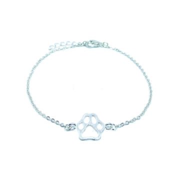 Paw Print Charm Chain Bracelets