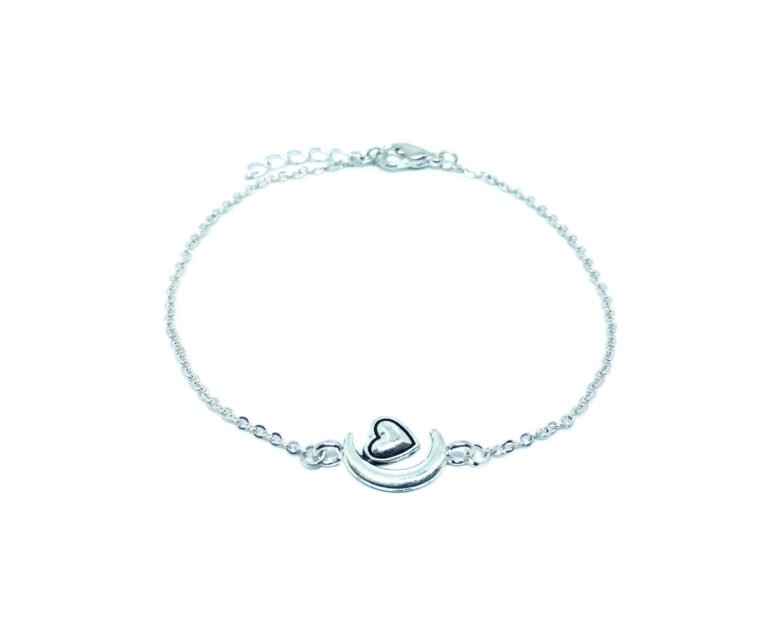 Moon Charm Chain Bracelet