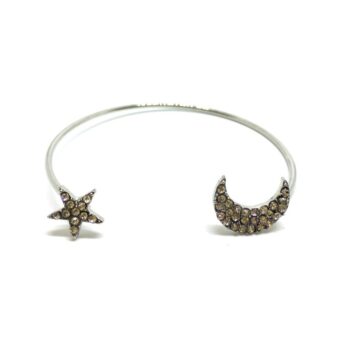 Moon And Star Cuff Bracelet
