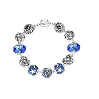Blue European Charm Bracelets