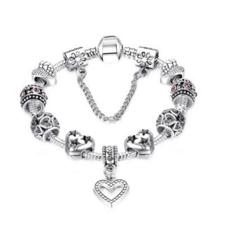 Heart European Charm Bracelet