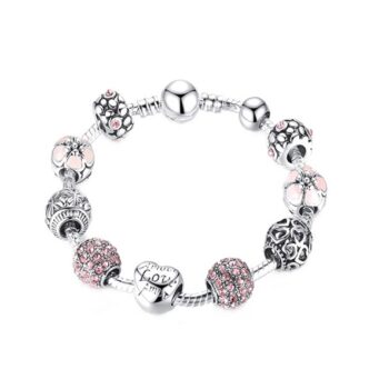 Pink European Style Bracelet