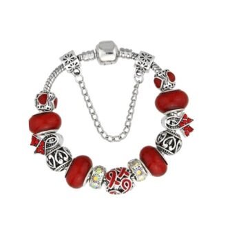 Red Awareness European Bracelet