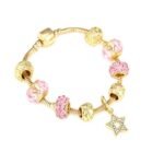 Gold Charm European Bracelet