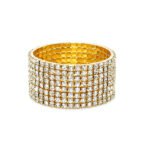 Eight Row Rhinestone Bracelet