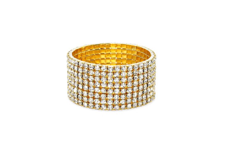 Eight Row Rhinestone Bracelet