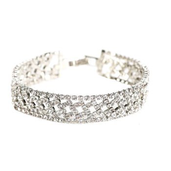 Silver Rhinestone Bracelet