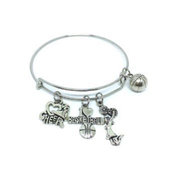 Expandable Basketball Charm Bracelet