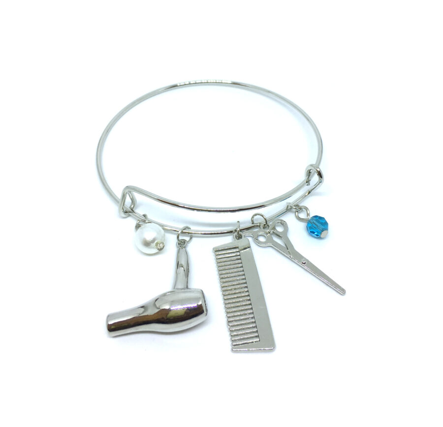 Expandable Scissors Charm Bracelet