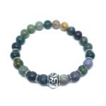 Agate Om Yoga Bracelet