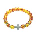 Amber Cross Bracelet
