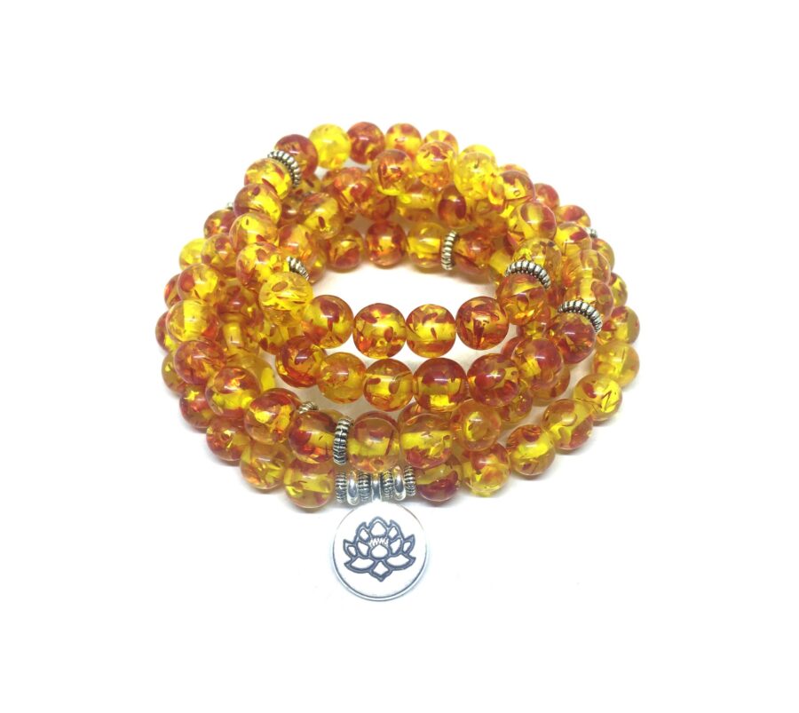 Amber Prayer Bracelet