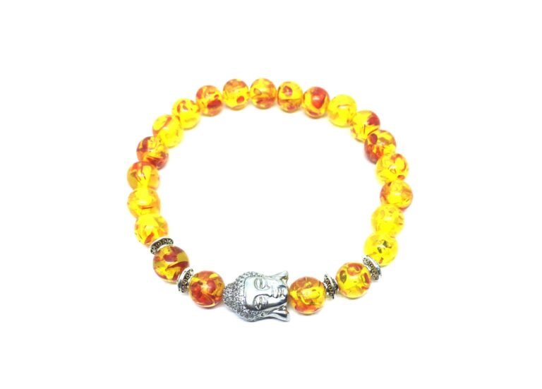 Amber Buddha Bracelet