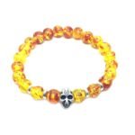 Amber Skull Bracelet