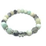 Genuine Amazonite Bead Bracelet