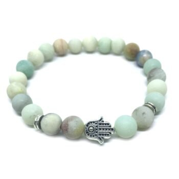 Amazonite Hamsa Bracelet