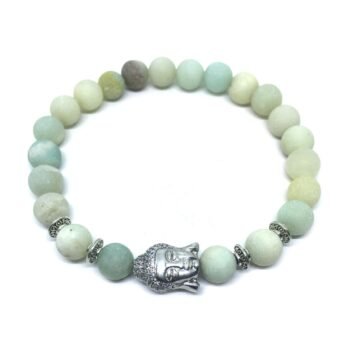 Amazonite Stone Buddha Bracelet