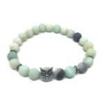 Amazonite Owl Bracelet