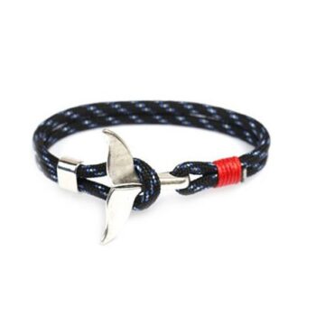 Whale Tail Anchor Rope Bracelet